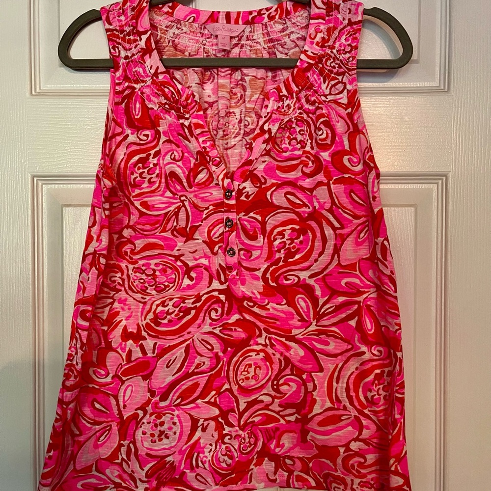 GUC Lilly Pulitzer Pink Pout Mango Salsa Essie top